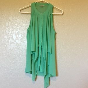 Naked Zebra Mint Green Sleeveless Top